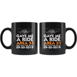 Gave me a ride Area 51 they can't take us all 09-20-2019 they can't stop all of us September 20 2019 Nevada United States army aliens extraterrestrial space green men coffee cup mug - Luxurious Inspirations