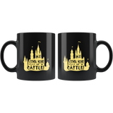My other home is a castle magical happy place fun kids fireworks coffee cup mug - Luxurious Inspirations