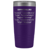 Corporate Email Lingo Funny Work Employee E-Mail CLEAN Offensive Coffee Cup Mug 20 Ounce Tumbler - Luxurious Inspirations