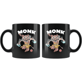 Monk Cat Black Mug - Funny Class DND D&D Dungeons And Dragons Coffee Cup - Luxurious Inspirations