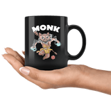 Monk Cat Black Mug - Funny Class DND D&D Dungeons And Dragons Coffee Cup - Luxurious Inspirations
