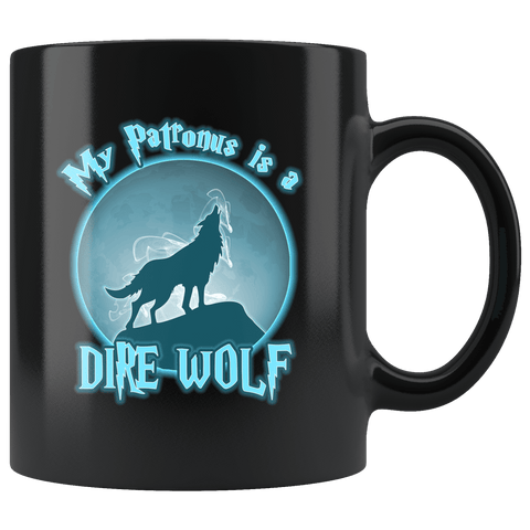My Patronus Is A Dire Wolf Mug - Funny Wizard Direwolf Lover Coffee Cup - Luxurious Inspirations