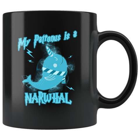 My Patronus Is A Narwhal Mug - Funny Wizard Magical Unicorn Of The Sea Coffee Cup - Luxurious Inspirations
