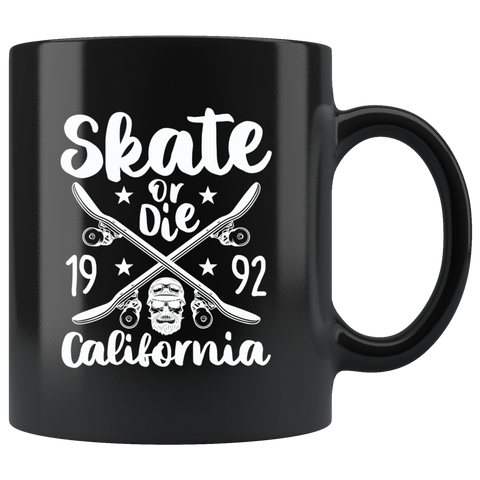 Skate Or Die 1992 California Coffee Cup Mug - Luxurious Inspirations