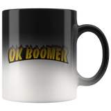 Ok Boomer Flame Parody Mug - Funny Millennial Meme Trend Trending Humor Funny Gen X Magic Color Changing Coffee Cup - Luxurious Inspirations