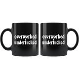 Overworked & Underfucked Coffee Cup Mug - Luxurious Inspirations