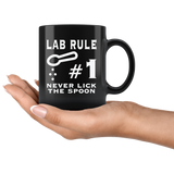 Lab Rule #1 Never Lick The Spoon Coffee Cup Mug - Luxurious Inspirations