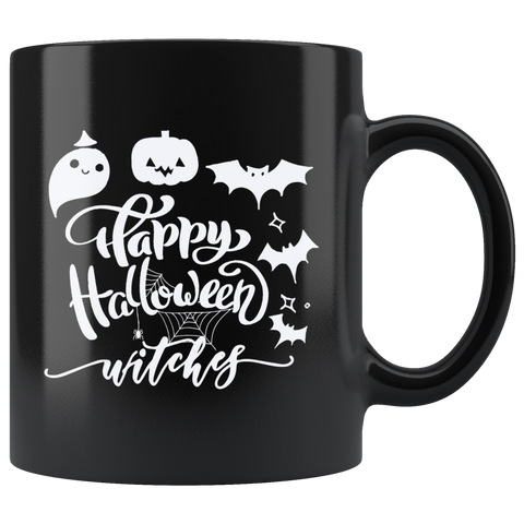 Happy Halloween Witches Ghost Costumes Children Candy Trick or Treat Makeup Mug Coffee Cup - Luxurious Inspirations