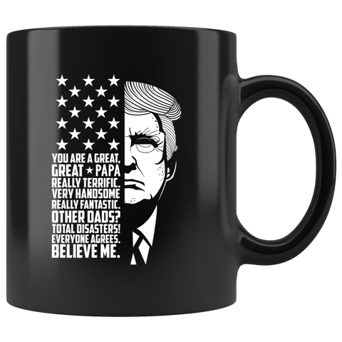 Funny Great Dad Donald Trump PAPA Father's Day Gift Mug - Pere Daddy Father 2018 Present Coffee Cup - Luxurious Inspirations