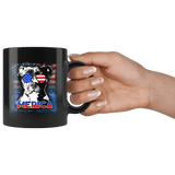 Pit bull Art Painting Lover Mug - 4th Of July American Flag Pitbull Love Owner Pet Dog Coffee Cup - Luxurious Inspirations