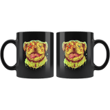 Pit bull Art Painting Lover Mug - Retro Style California Dog Pet Owner Coffee Cup - Luxurious Inspirations