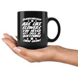 Grandchildren they are like flowers you never get tired of watching them grow family love grandparents coffee cup mug - Luxurious Inspirations