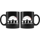 Rock Paper Scissors Table Saw Mug - Funny Carpenter Woodworking Danger Coffee Cup - Luxurious Inspirations