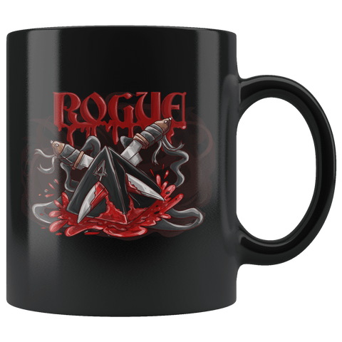 Rogue Dice D4 DND Mug - Critical Rage D&D RPG Coffee Cup - Luxurious Inspirations