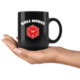 Roll Model Mug - Funny DND D20 Critical Hit RPG Roleplaying Dice Coffee Cup - Luxurious Inspirations