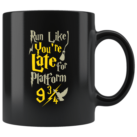Run Like You're Late For Platform 9 3/4 Mug - Harry Wizard Funny Coffee Cup - Luxurious Inspirations