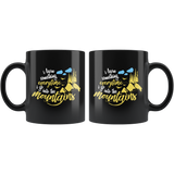 I learn something everytime I go into the mountains tranquil relaxation medication wilderness beautiful coffee cup mug - Luxurious Inspirations