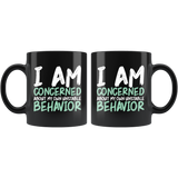 I am concerned about my own unstable behavior funny crazy wild unpredictable fun coffee cup mug - Luxurious Inspirations