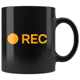 Rec Record Button Hub Parody Adult Joke Coffee Cup Mug - Binge Prints