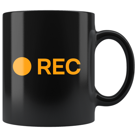 Rec Record Button Hub Parody Adult Joke Coffee Cup Mug - Binge Prints