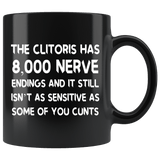 Still Not As Sensitive As You Cunts Funny Adult Offensive Mug - Black 11 Ounce Coffee Cup - Luxurious Inspirations