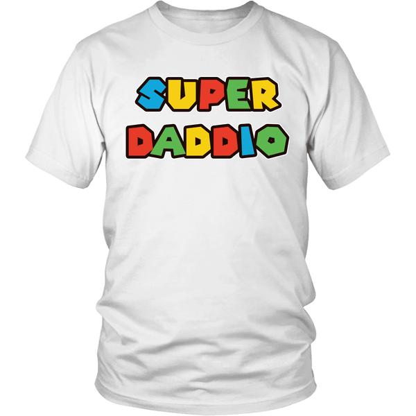 Super Daddio Shirt - Funny Mario Dad Tee - Luxurious Inspirations
