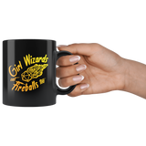 Girl wizards cast fireballs too DND  d20 d2 critical hit miss dice coffee cup mug - Luxurious Inspirations