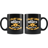 I enjoy long romantic walks to the shooting range guns firearms riffles rights bull eye target coffee cup mug - Luxurious Inspirations