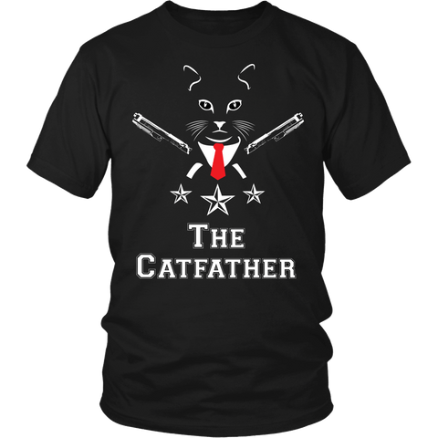 The Catfather Shirt - Funny God Father Cat Lover Gift Tee - Luxurious Inspirations