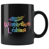 Wingaydium Lesbiosa gay pride lesbian LGBT community transgender equality coffee cup mug - Luxurious Inspirations