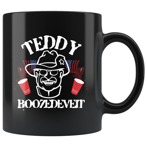 Teddy Boozevelt Theodore Roosevelt President July 4th beer mug coffee cup - Luxurious Inspirations