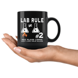 Lab Rule #2 Hot Glass Looks Just Like Cold Glass Coffee Cup Mug - Luxurious Inspirations