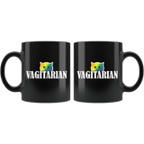 Vagitarian Pussy Cat Mug - Funny Adult Humor Vegetarian LGBTQ Gay Pride Tee Shirt - Luxurious Inspirations