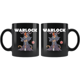 Warlock Cat Black Mug - Funny Class DND D&D Dungeons And Dragons Coffee Cup - Luxurious Inspirations