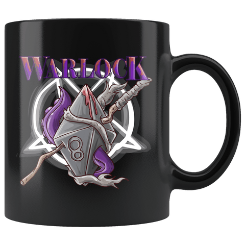 Warlock Dice D8 DND Mug - Critical Rage D&D RPG Coffee Cup - Luxurious Inspirations
