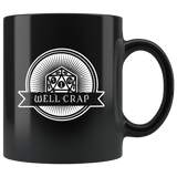 Well Crap Critical Miss DND Dice D20 Mug - Funny D&D Coffee Cup - Luxurious Inspirations