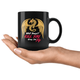 What Doesn't Kill You Gives You XP Funny Gaming DND DM RPG Tabletop Mug - D20 Critical Hit Coffee Cup - Luxurious Inspirations