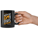 When the DM says are you sure stop and rethink rpg DND d20 d2 critical hit miss dice coffee cup mug - Luxurious Inspirations