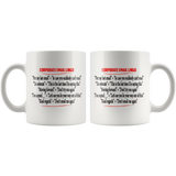 Corporate Email Lingo Funny Work Employee E-Mail Clean Offensive White Coffee Cup Mug - Luxurious Inspirations