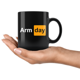 Arm Day Hub Parody Adult Joke Coffee Cup Mug - Binge Prints