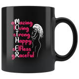MOTHER amazing loving strong happy selfless graceful mom mug coffee cup - Luxurious Inspirations