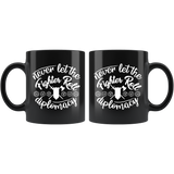 Never let the fighter roll diplomacy rpg DND d20 d2 critical hit miss dice coffee cup mug - Luxurious Inspirations