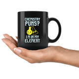 Chemistry Puns I'm In My Element Coffee Cup Mug - Luxurious Inspirations