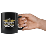 Easily Distracted By Dragons Coffee Cup Mug - Luxurious Inspirations