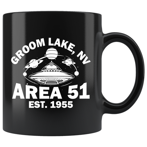 Groom Lake NV Area 51 EST. 1955 UFO flying saucers they can't stop all of us September 20 2019 Nevada United States army aliens extraterrestrial space green men coffee cup mug - Luxurious Inspirations