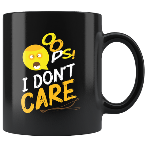 Oops I don't care move on vomit world coffee cup mug - Luxurious Inspirations