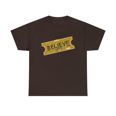 Believe Express Ticket for Santa NO YEAR High Quality Tee