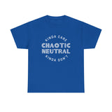 Chaotic Neutral Kinda Care Kinda Don't High Quality Tee