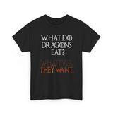 What Do Dragons Eat Whatever They Want High Quality Tee
