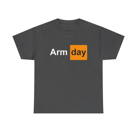 Arm Day Parody Adult Joke High Quality Tee